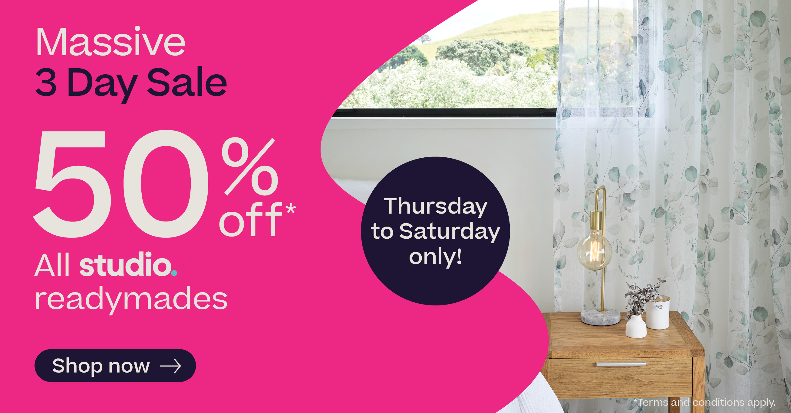 50% off all Studio Readymades*